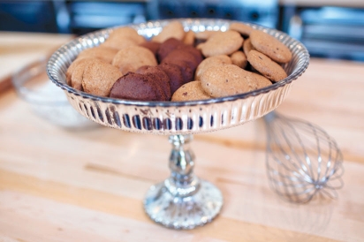 Cookies in a dish