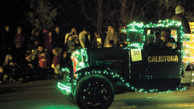 Calistoga’s Annual Lighted Tractor Parade