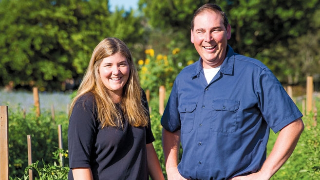 Mindy Blodgett and Juston Enos of Full Table Farm in Yountville