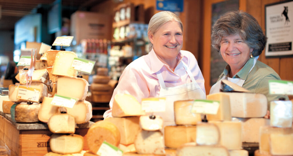 Peggy Smith and Sue Conley of Cowgirl Creamery