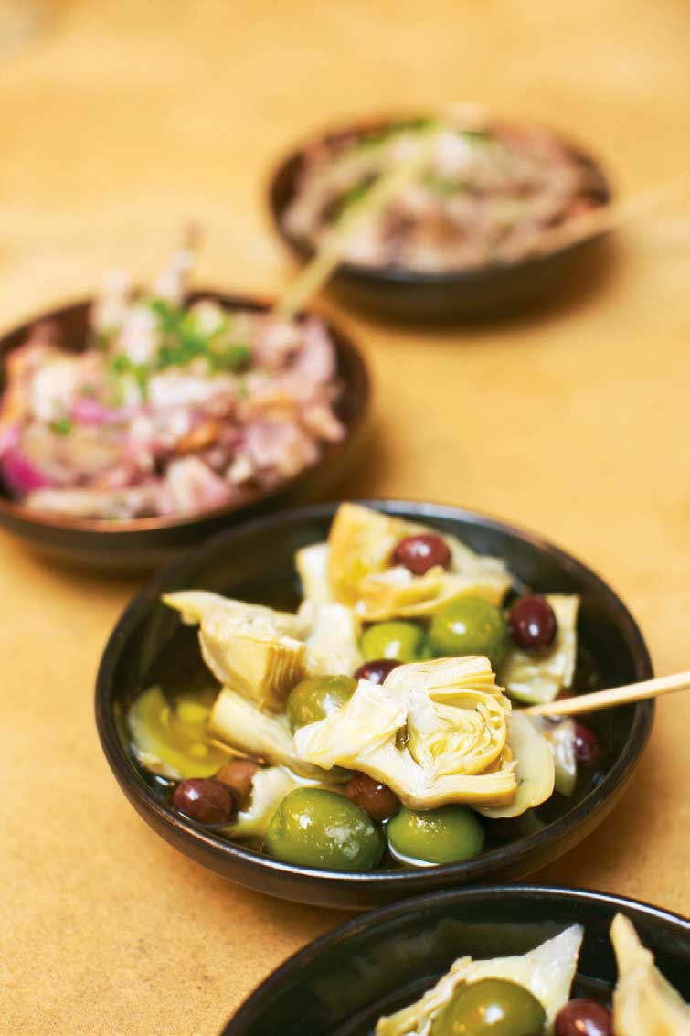 Pickles and charcuterie