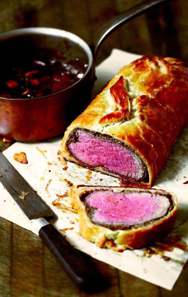 Beef Wellington entree