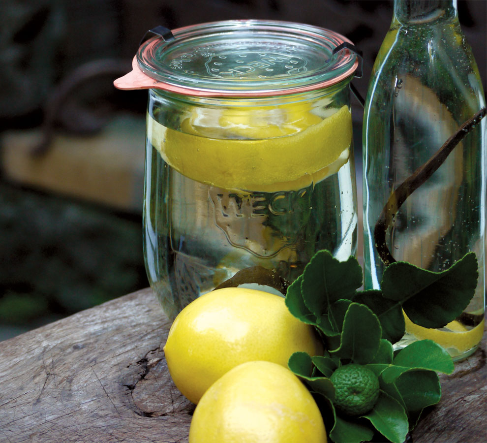 Vin de Citron, house-made infused wine