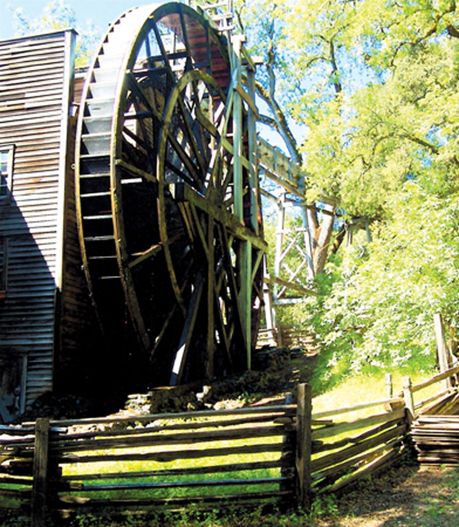 Old Bale Mill at the Bale Grist Mill State Historic Park on Mill Creek in Napa