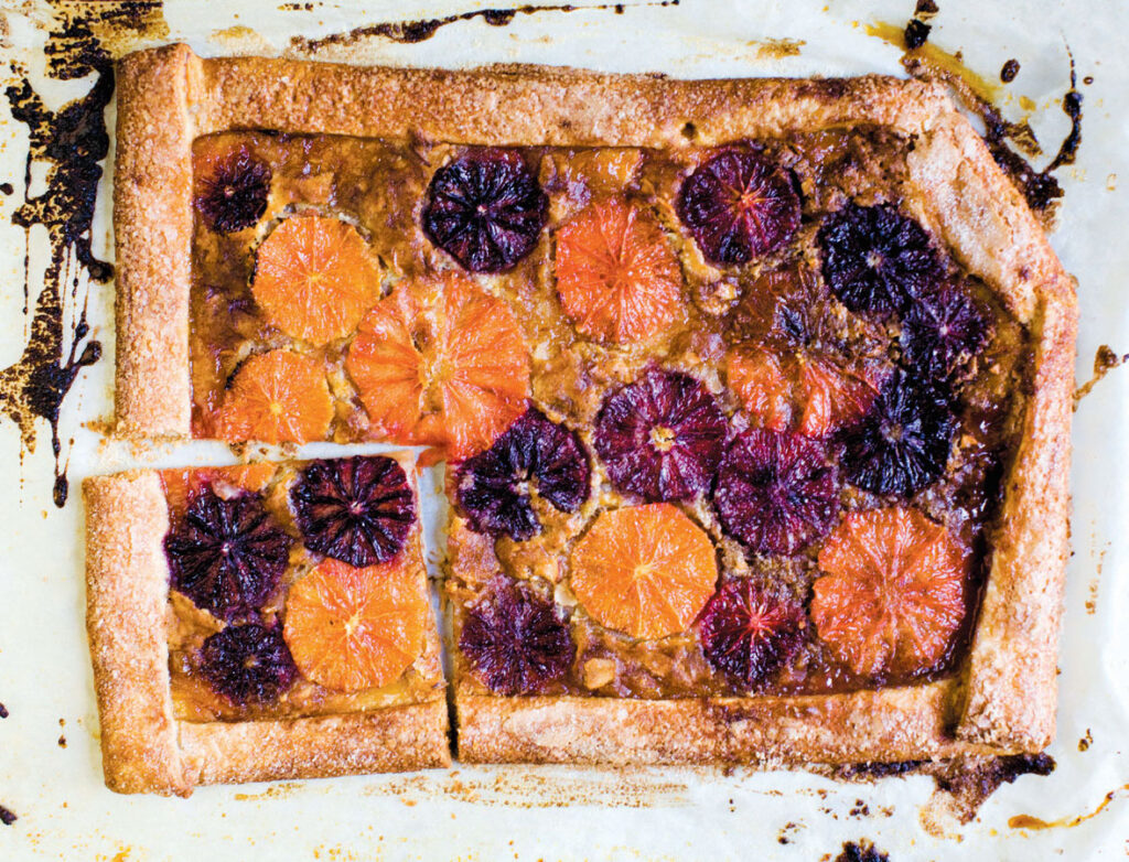Rustic Blood Orange Tart