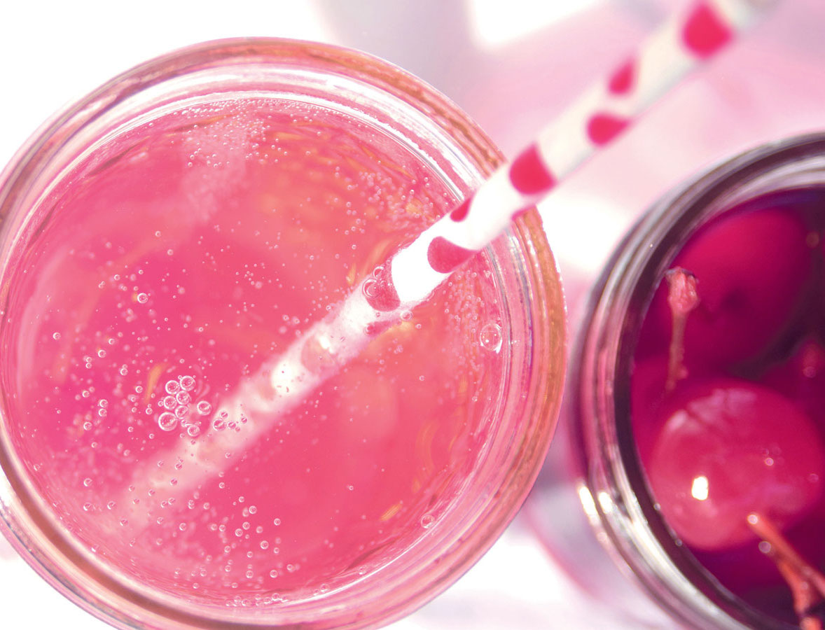 Mocktails with Natural Maraschino Cherries