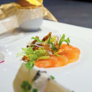 Carpaccio of Chioggia Beet, Petite Frisee Salad