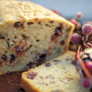Flour Craft's Gluten-Free Cranberry Orange Pecan Bread